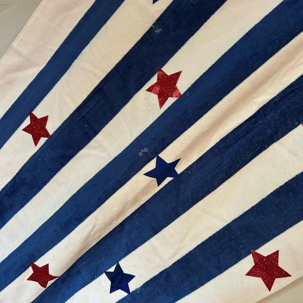 Mainstays Navy/White & Red/White Striped‎ Beach Towel set